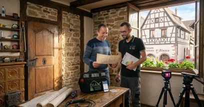 Diagnostiqueur immobilier Diak Sélestat maison traditionnelle alsacienne
